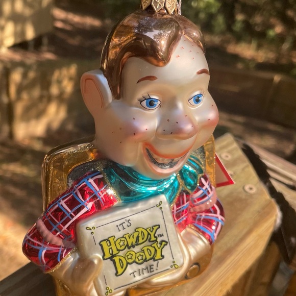 Kurt Adler Howdy Doody blown glass mercury Christmas Ornament. 7”, Polonaise - Picture 4 of 8